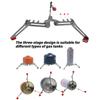 Gas Tank Bracket Outdoor Folding Gas Tank Bracket Bottle Shelf Canister Stand Holder Tool Hiking Folding Gas Tank Stand