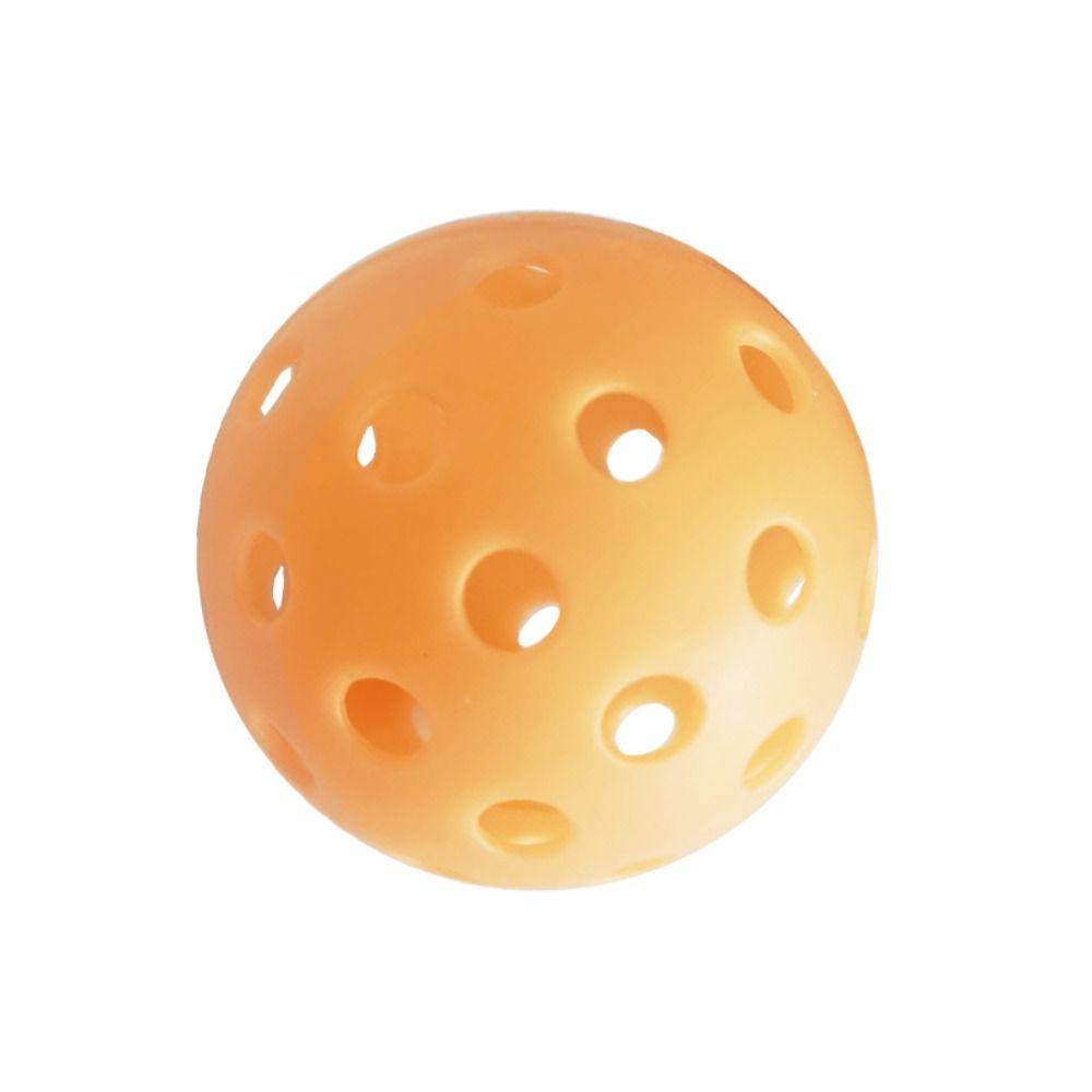 74MM 40 Holes Seniors Tennis Glow in The Dark PE Ball Creative Luminous Pickleball Indoor Utdoor
