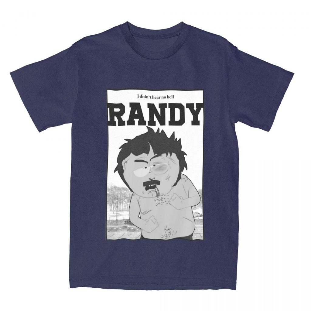 Southpark Randy I Didn't Hear No Bell T-Shirt for Men Cartoon Cool Pure Cotton Tee Shirt O Neck Short Sleeve T Shirts Clothing
