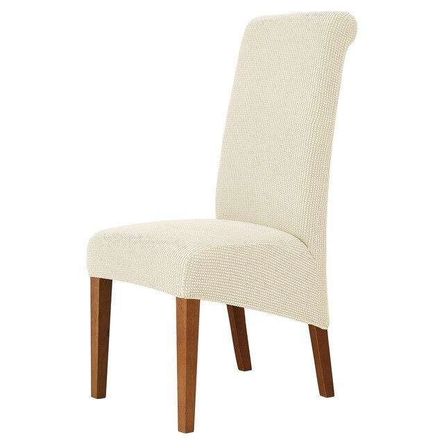 Чехол на стул из флиса, стрейч, размер XL, универсальный чехол на стул с высокой спинкой для гостиной, столовой, свадебного отеля