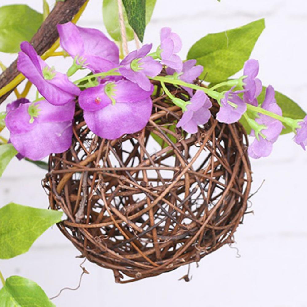 Плетеная мяч для Такроу Рождественские украшения Плетение Ротанговые шары Поделки Рождественская композиция Декоративные Для мисок Декор 8/10/12/20 см