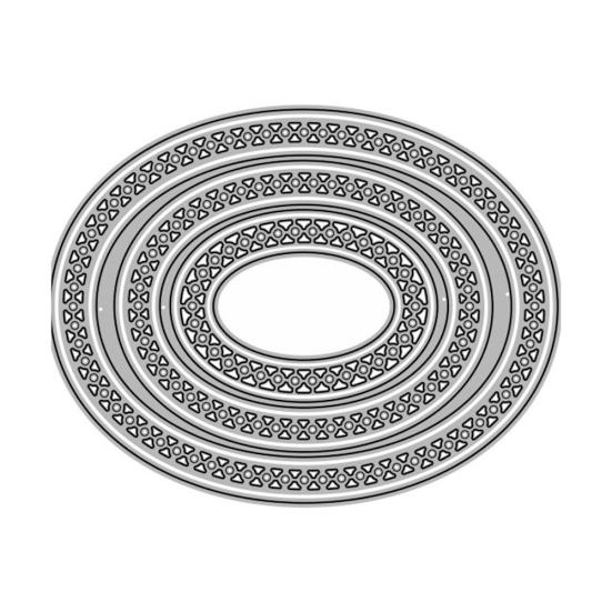 Овальная рамка для резки штампов DIY Скрапбукинг Тиснение бумажных карточек Фото Ремесло Плесень