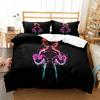 Comfortable Anime Print Bedding Set With Duvet Cover And Pillowcases King Queen Twin Sizes For All Ages