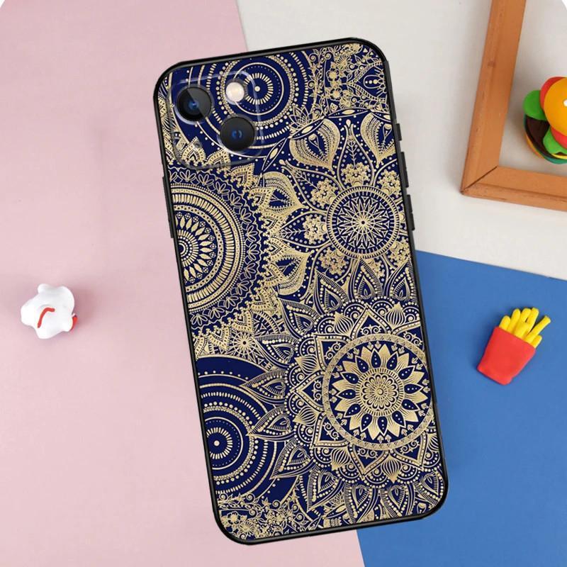 Чехол для мобильного телефона Apple Iphone15Pro Max Mandala, чехол для мобильного телефона Mandala окрашен и защищен от падения Huawei
