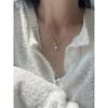 Silver925 Pearl Pretzel Necklace (2Color)