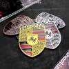 AFUHD1 3D Metal Car Emblem Hood Front Modification Sticker Body Badge Creative Decorative Decal For Porsche Panamera Cayenne 911 Cayman