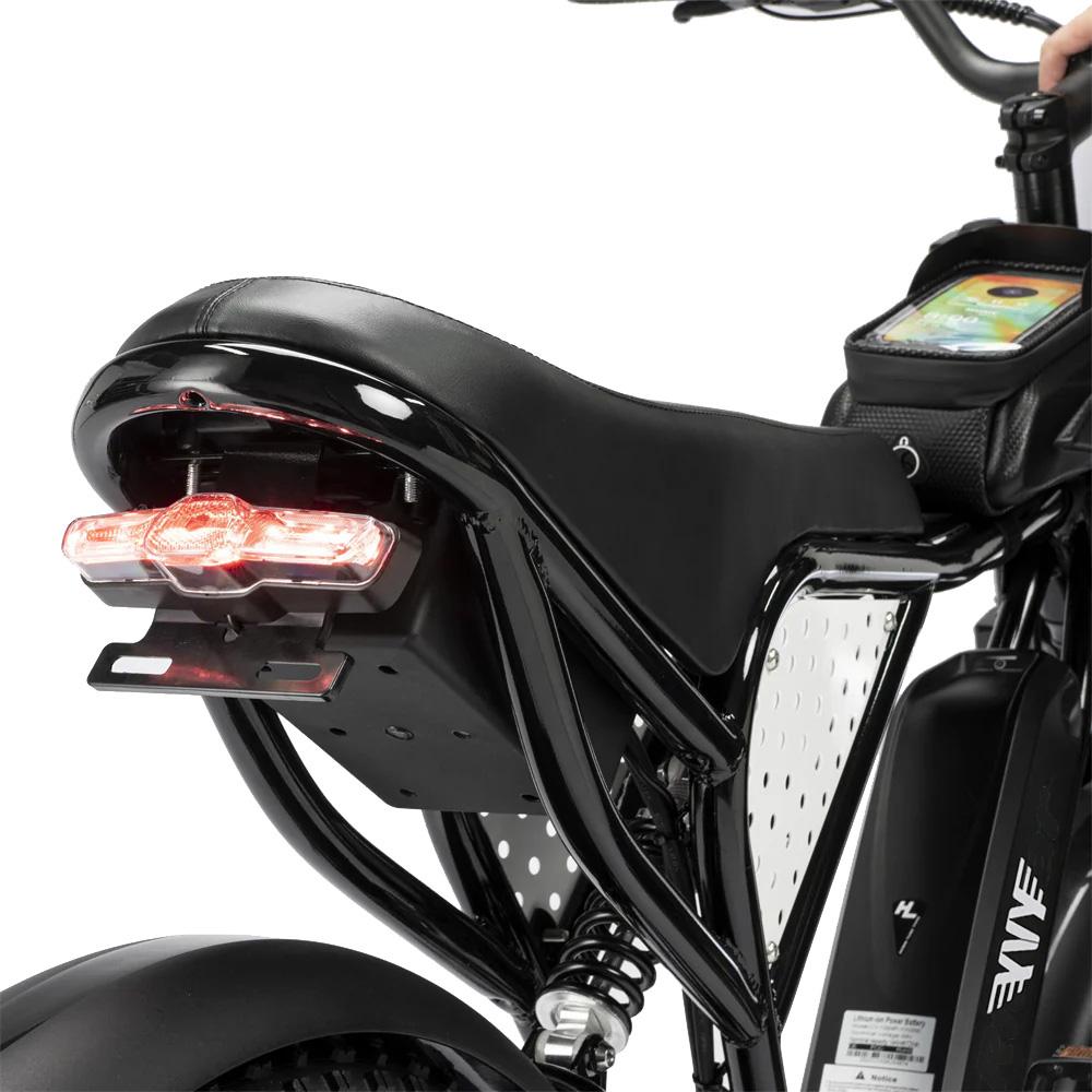 Электровелосипед YVY C20 Lite 20" с толстыми шинами, 1000 Вт, 48 В 15 Ач, Shimano 7 скоростей, механические дисковые тормоза, амортизационная подседельная труба для бездорожья и горных приключений