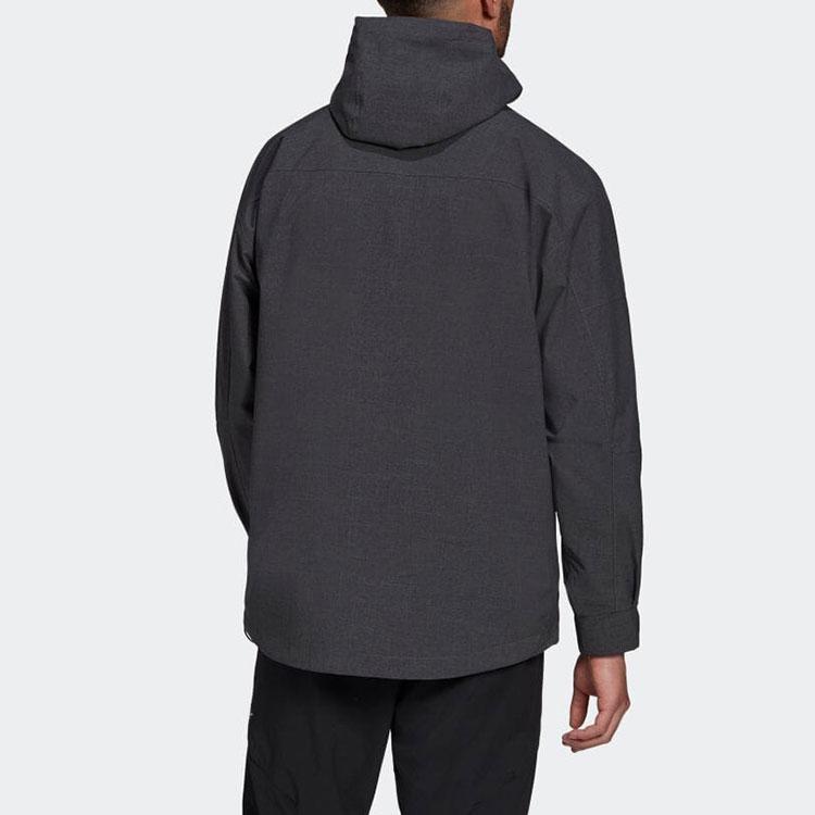 Adidas 3-In-1 Outdoor Sports Hooded Jacket Men Outerwear Black GE9893