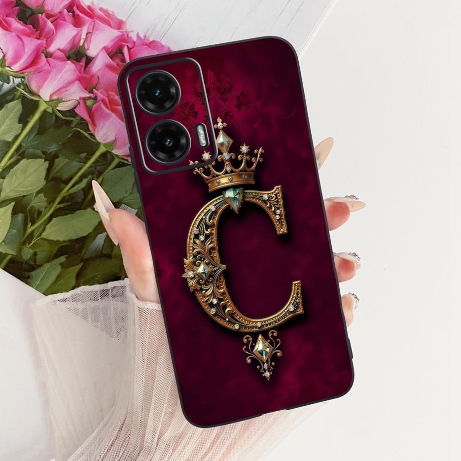 Чехол для Motorola Moto G35 Moto G55 G85 5G Милые буквы Чехол Мягкий ТПУ Чехол для телефона Для Motorola G85 G 35 55 MotoG55 MotoG85 Корпус