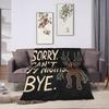 99 Nights In The Forest Scary Deer Blanket Bedding Throws For Couch Chair Sofa Bed Soft Warm Custom DIY Quality Bedspread