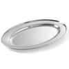 Steel platter for meat and cold cuts, oval, length 35 cm, Hendi 404300