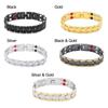 Acupoint Massage Treatment Hematite Magnetic Therapy Bracelet Energy Healing Detachable Bangle