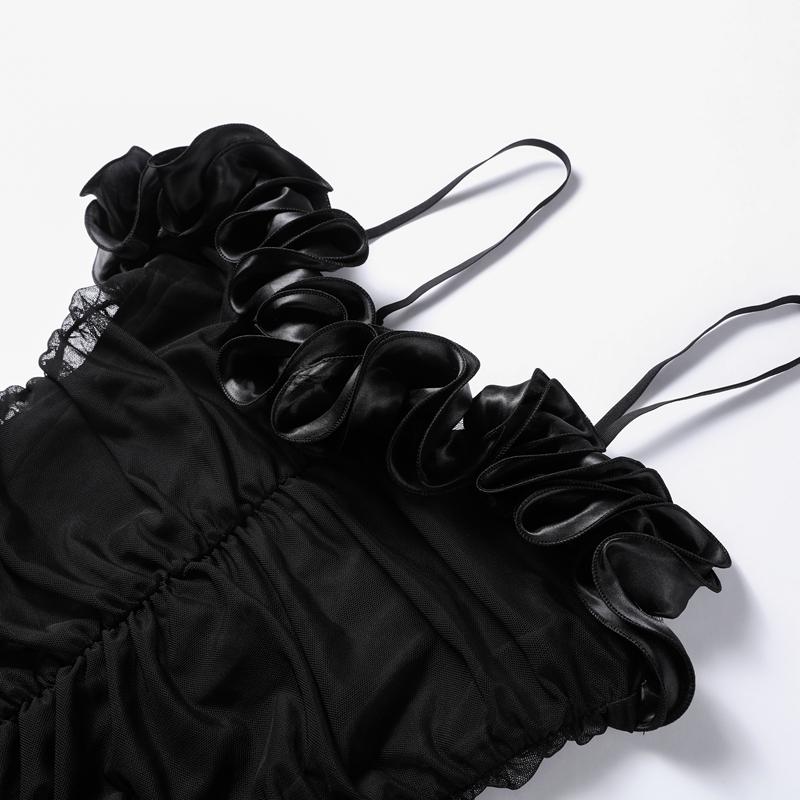 Платье-комбинация с оборками и складками, женское облегающее, с запахом, длинное, сексуальное, с открытой спиной, на бретелях, летняя новая мода