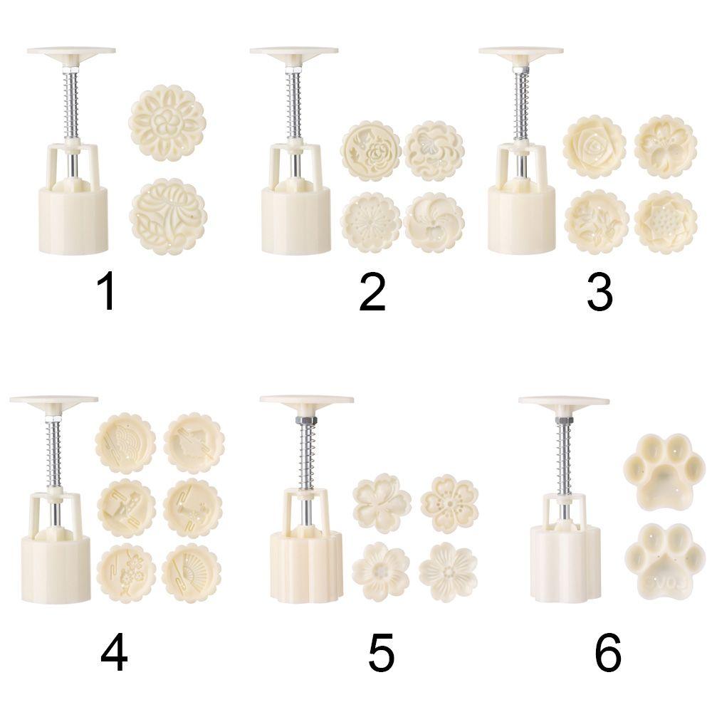 Mid Autumn Festival Moon Cake Mould 50g Plungers Pastry Tools Moon Cake Tool Hand Press Mold
