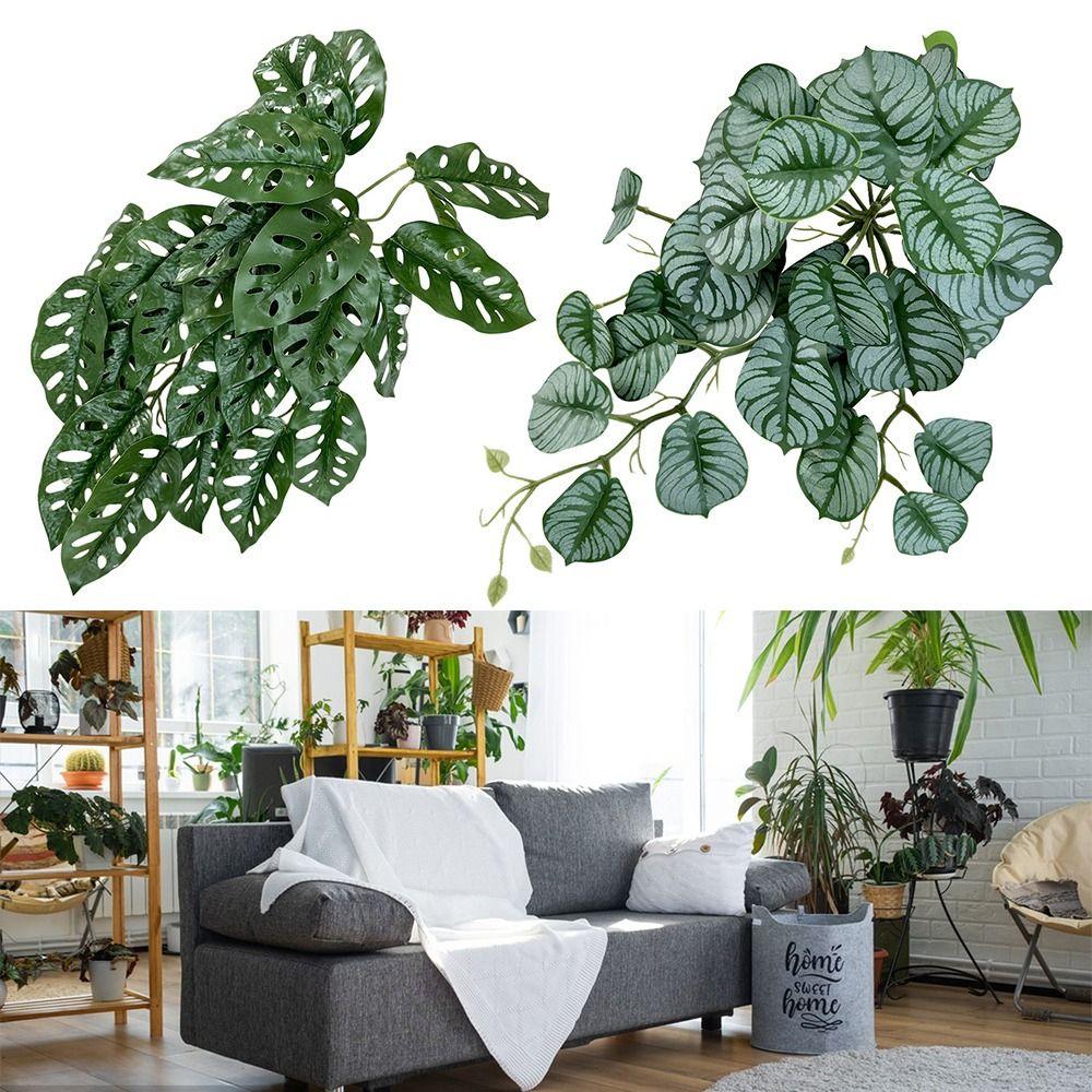 Высота 45 см. Искусственные листья таро. Зеленая черепаха. Листья. Креативная стена из растений.