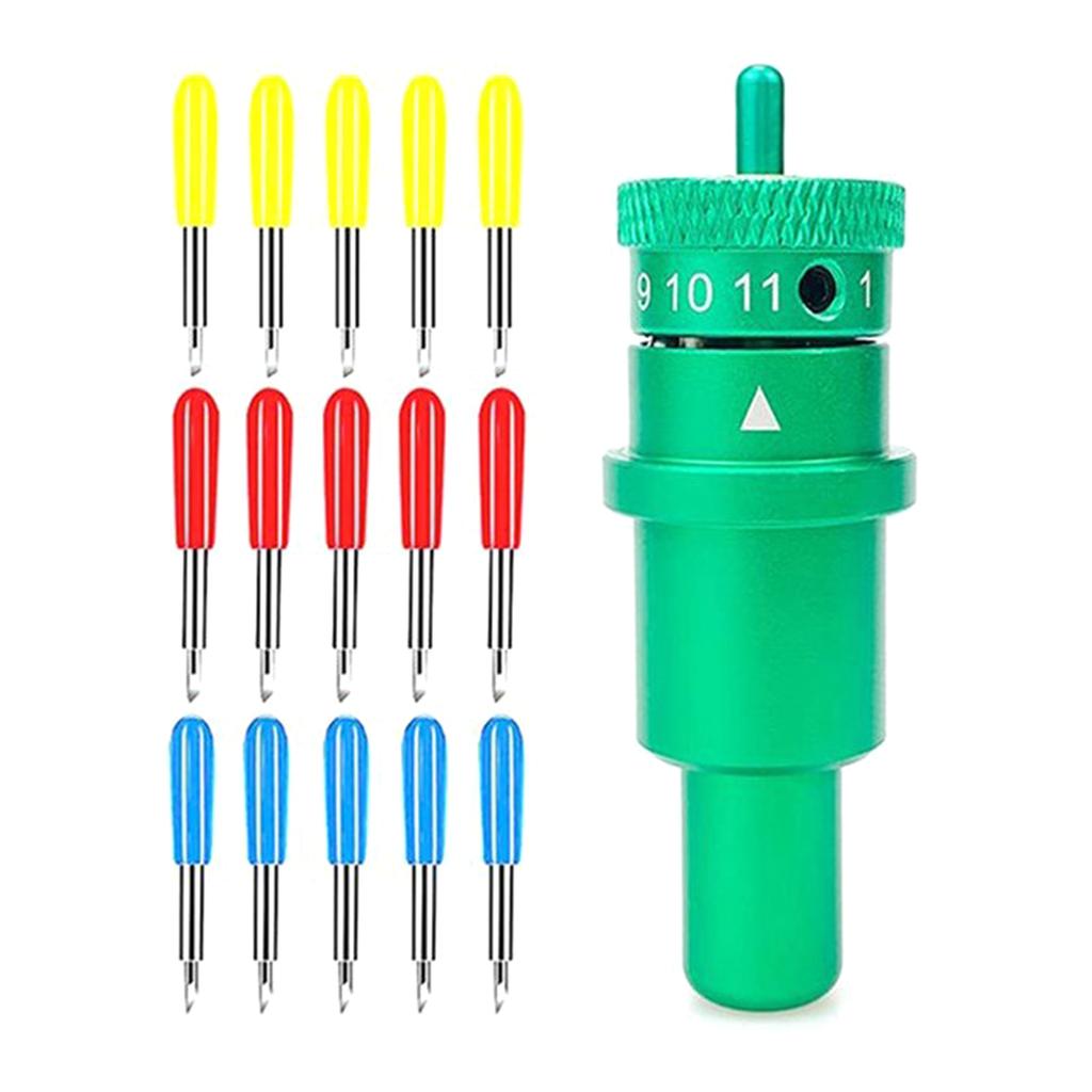 30 45 60 Degree Aluminum Alloy Lettering Blade Cutter Blade for Cutting Plotter,Pack of 16