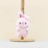 Plush Pendant Rabbit Cartoon Flower Rabbit Bag Hanging Decoration Keychain