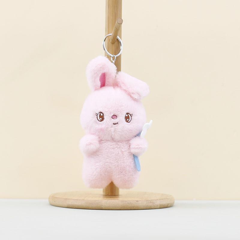 Adorable Rabbit Plush Pendant With Soft Pp Cotton For Handbag Decoration