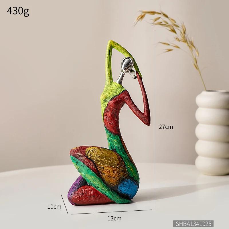 Nordic Style Creative Abstract Home Decoration Figure Sculpture Living Room Modern Art Figurine Desk Decoration Gifts