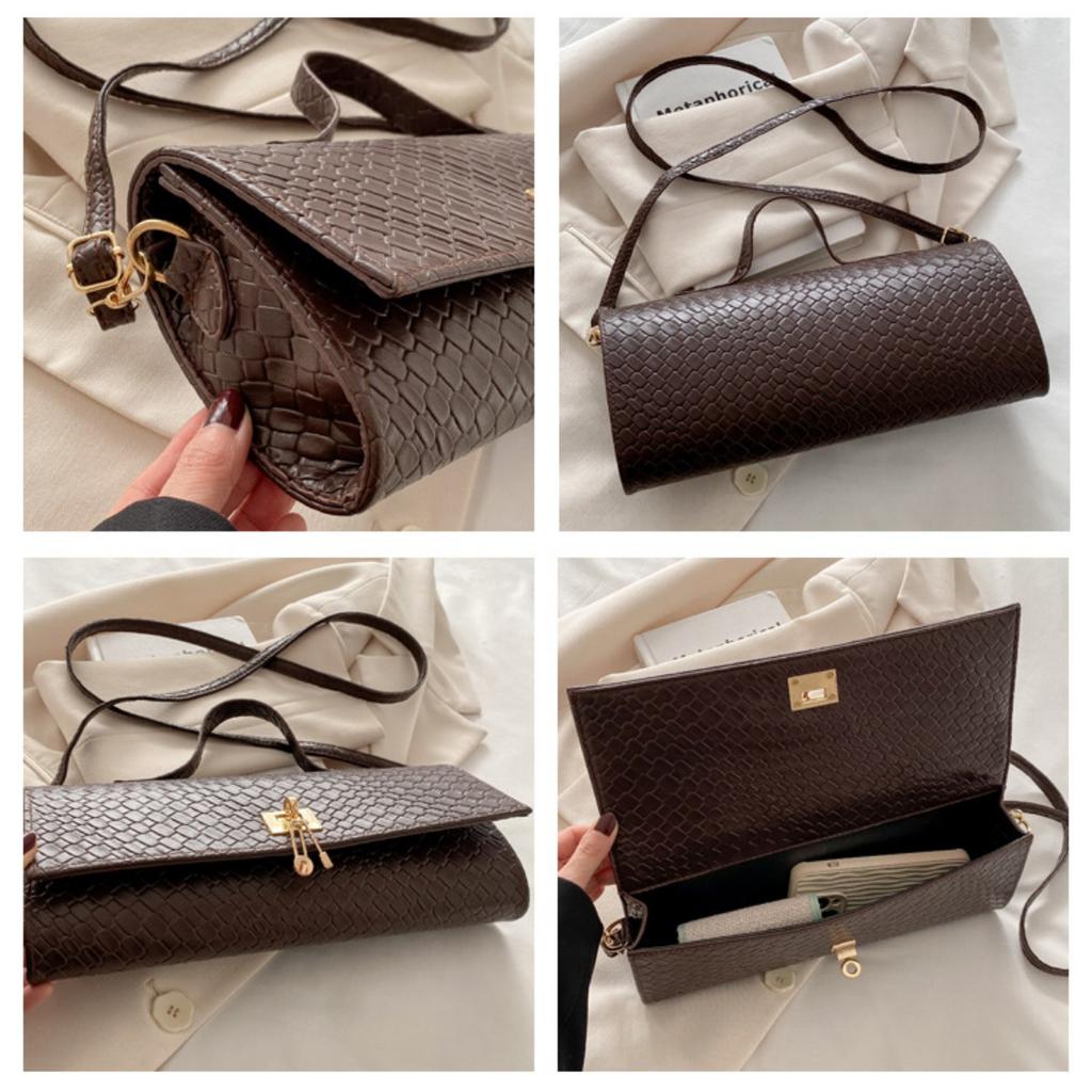 Персонализированный нишевый дизайн, повседневный западный стиль, простое на одно плечо, повседневный тренд, женская сумочка, модная маленькая квадратная сумка