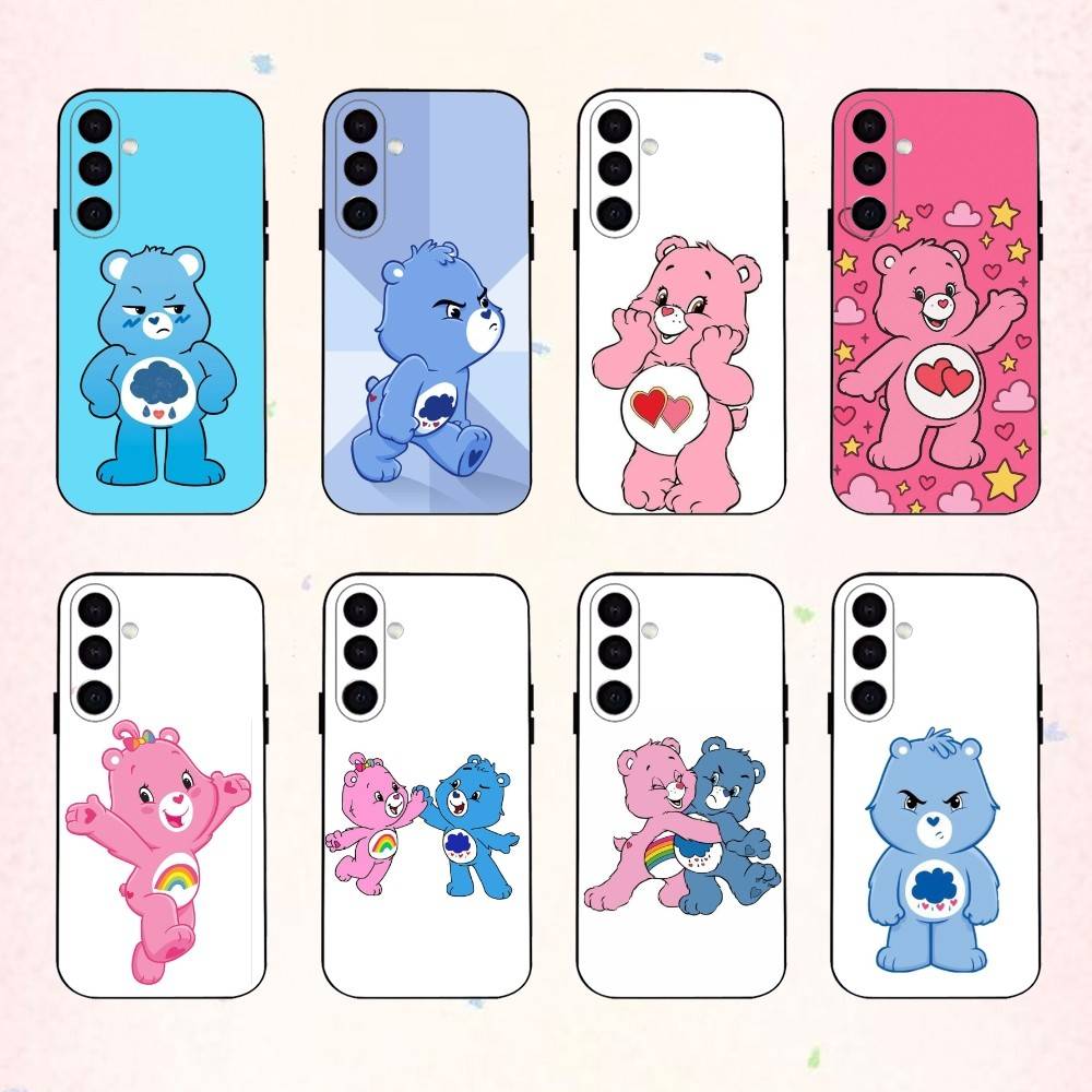 C-Classic C-Cute C-Care B-Bears phone Case For Samsung Galaxy A73,A72,A71,A70,A53,A52,A51,Others Soft Black Shell