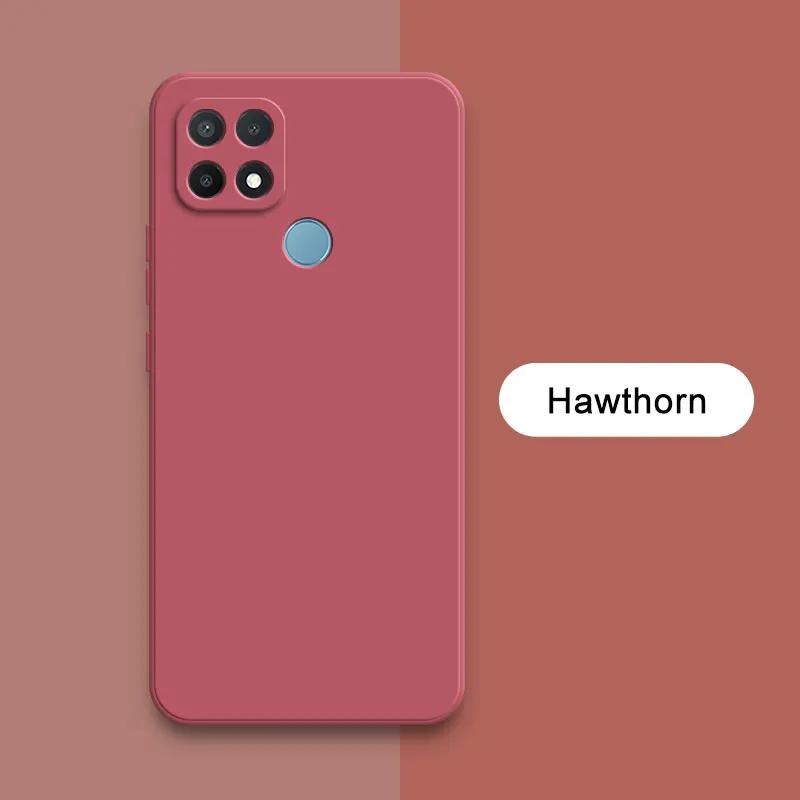Квадратный жидкий силиконовый чехол для OPPO A15 A15s A35, защитный чехол для камеры на 360 градусов, противоударный мягкий чехол для телефона OPPOA15s OPPOA35, модная сумка