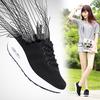 Женская вулканизированная обувь, новые сетчатые дышащие спортивные женские туфли, удобная повседневная обувь на платформе для женщин, легкие женские кроссовки