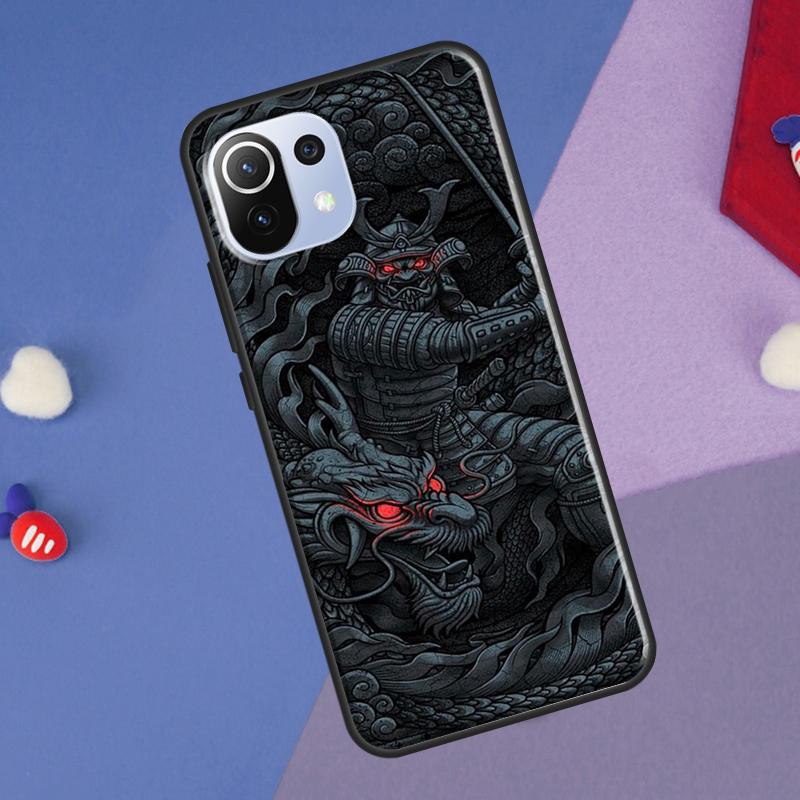 Чехол в японском стиле с изображением самурая для Xiaomi 14 Ultra 13 11T 12T 13T 14T Pro POCO X6 X7 Pro X3 X5 F3 F5 F6 M6 Pro
