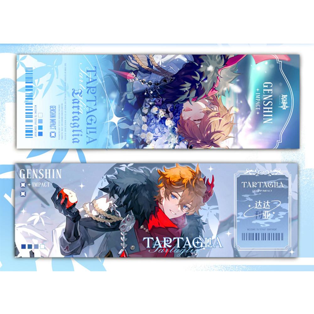 Genshin Impact, коллекционные карты, игры, закладки, Furina Neuvillette, Wriothesley Laser, двусторонний билет, аниме, карта Таро, подарок