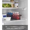 Yamazaki Refrigerator Storage Case S with Divider, Black, 37.5 x 7.5 x 8.2cm, Tower 1476