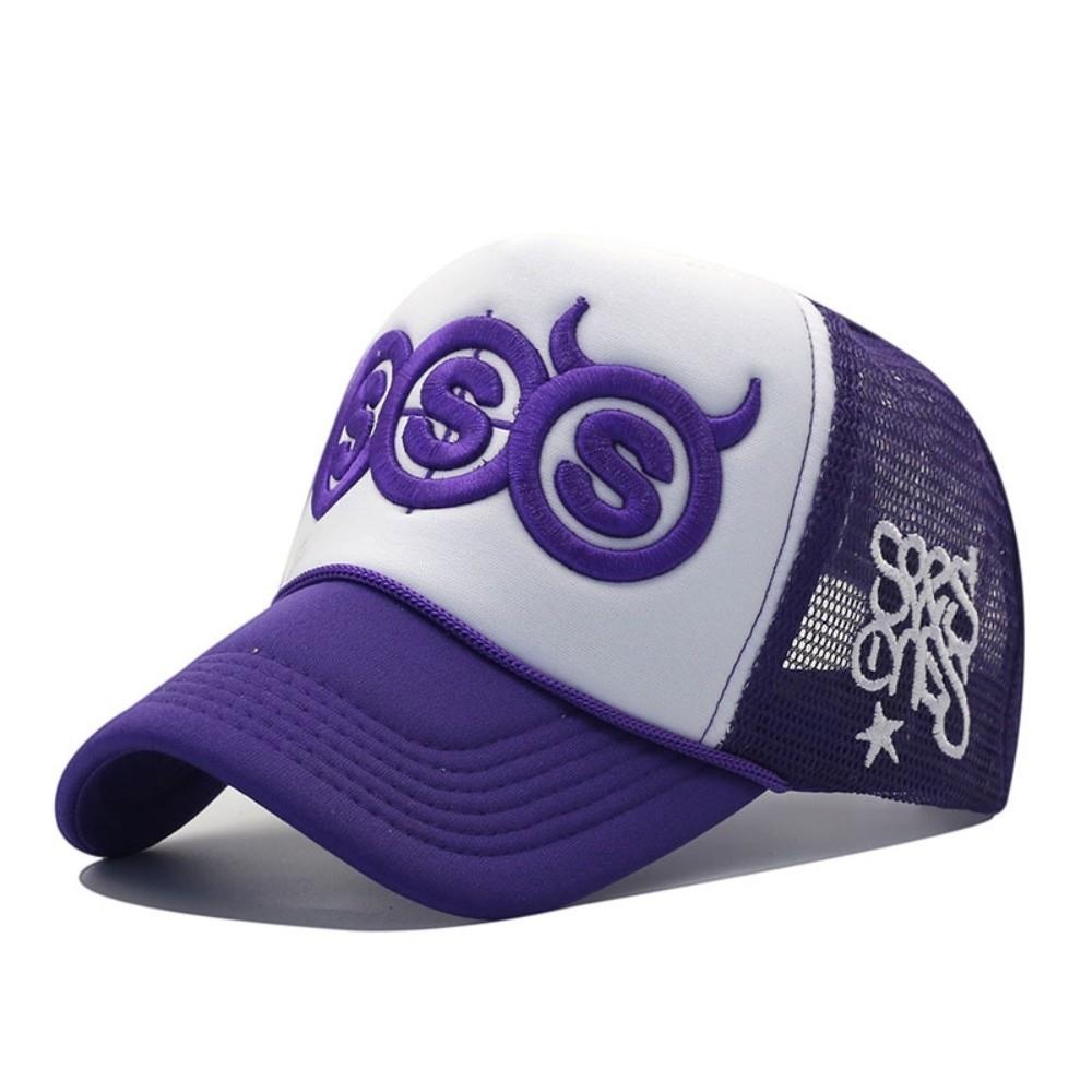 Camouflage SSS Devil Horn Cap Embroidery Style Embroidery Hip-Hop Cap Sun Protection