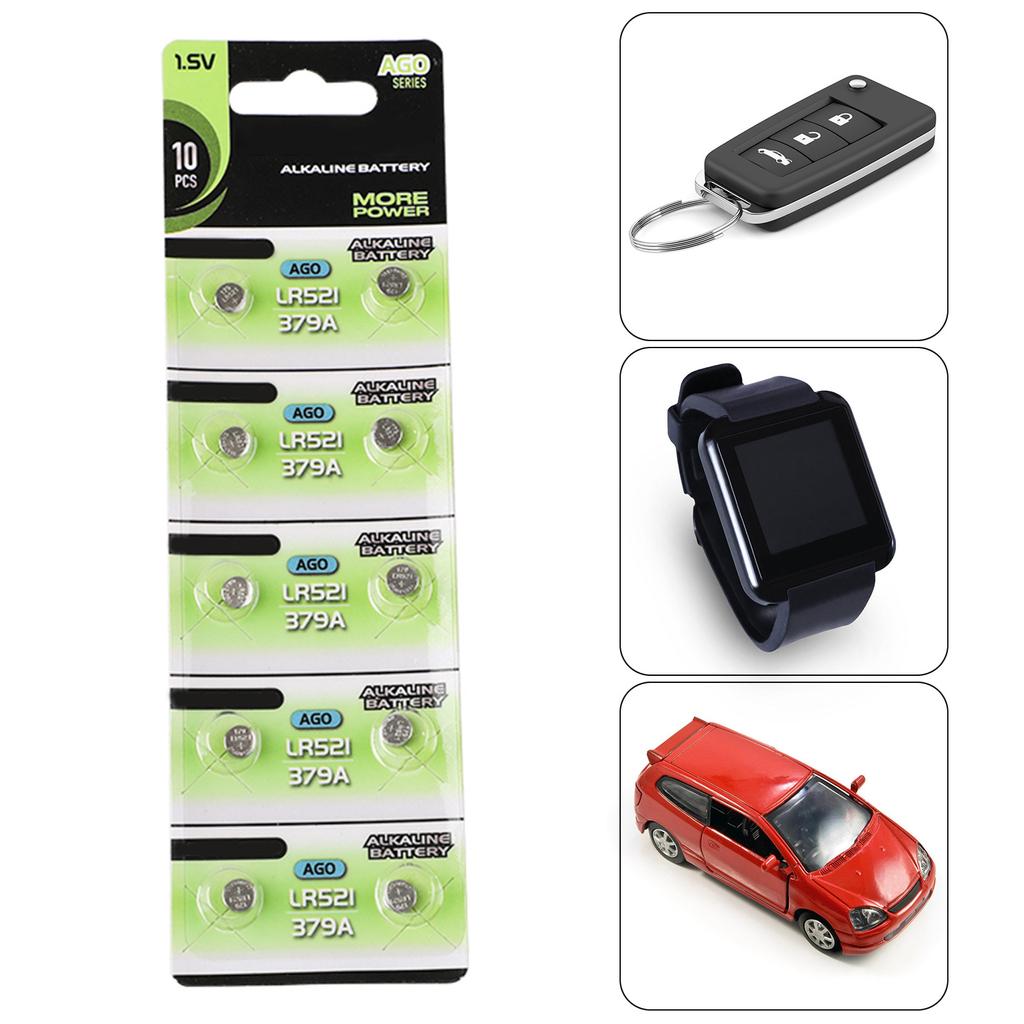 10 шт. 1,55 В щелочные батарейки-таблетки щелочная батарея для часов калькуляторов и игрушек AG0/AG1/AG2/AG3/AG4/AG5