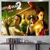 Горячая Экшен Игра Left 4 Dead Аниме Гобелен Хиппи Цветок Настенные Ковры Декор Комнаты в Общежитии Дешевый Хиппи Настенный Декор