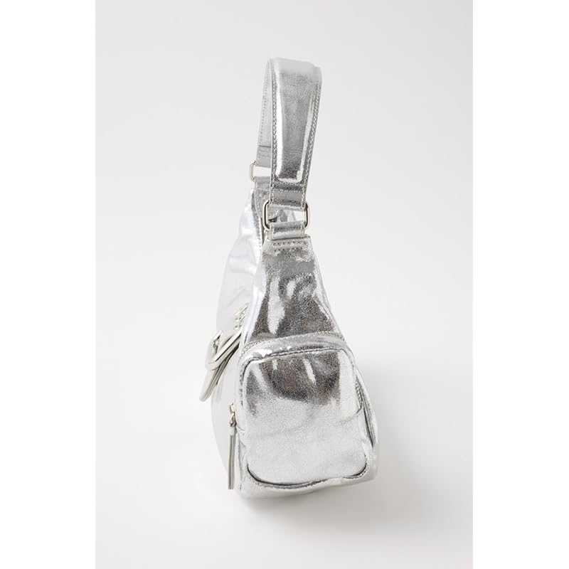 [Mousey] Сумка-хобо с боковым карманом 010IST55-3981 женская БЕСПЛАТНО серебристая