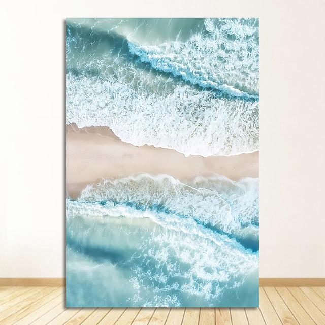 Плакаты с современными принтами, морской пляжный автобус, пальма, настенная живопись на холсте, скандинавское украшение, картина, скандинавский тропический пейзаж