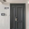 4inch/10cm 3D Black Self-Adhesive ABS Acrylic 0 To 9 Number Plate Sign Door Label Numeral Tag