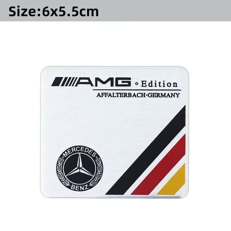 3D Aluminium Car Logo Sticker Decals Auto Decoration Accessories For Mercedes Benz AMG W204 W205 W203 W211 W212 W213 W201 W210 LF5