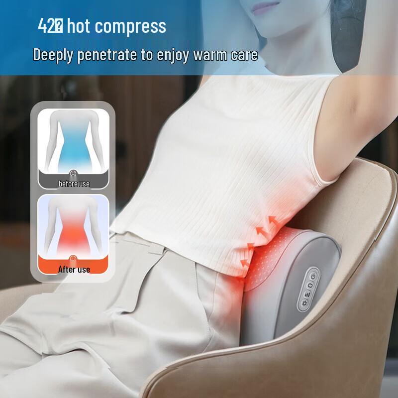 Haier Multi-Function Neck & Back Massage Pillow CN plug (adapter included)