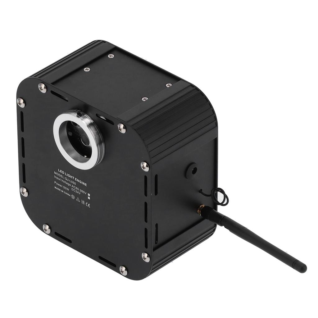 Светодиодный RGBW комплект оптоволоконного освещения 50 Вт с сенсорным контроллером, управление по Bluetooth/приложению, для внутренней отделки, Великобритания