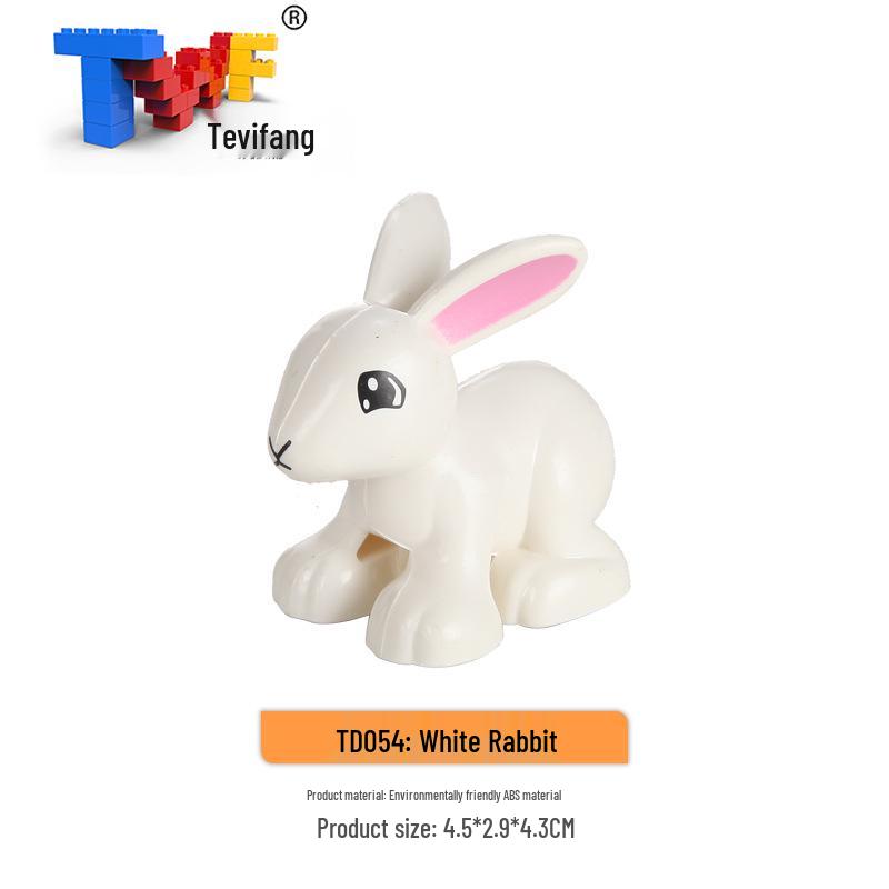 Крупные строительные блоки из частиц: Совместимые Игрушки для Обучения Животным Фермы Прерии Океана для Детей