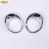 Fit For BMW X1 F48 2016- Chrome ABS Exterior Front Fog Light Lamp Cover Trim