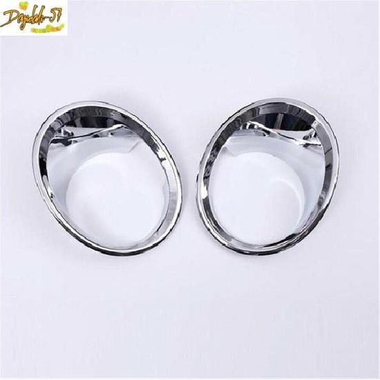 Fit For BMW X1 F48 2016- Chrome ABS Exterior Front Fog Light Lamp Cover Trim