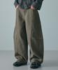 LXT Cotton Curved Washed Wide Pants [Khaki]