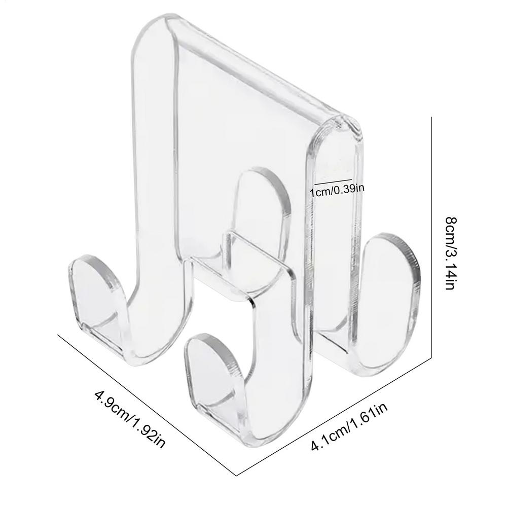Shower Towel Hooks for Glass Acrylic Shower Door Towel Hooks Space-Saving Shower Door Hooks for Clothes Towels Washcloths and