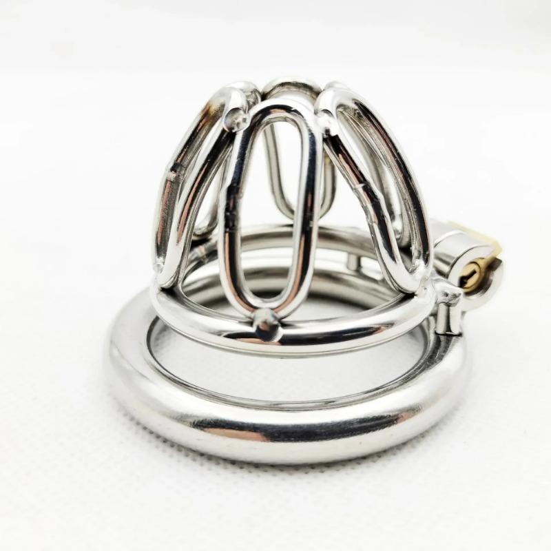 Sleeve Lock Chastity Lock Chastity Device Cock Cage Lockable Penis Cock Ring Male Sex Toys for Men Ball Scrotum Stretcher