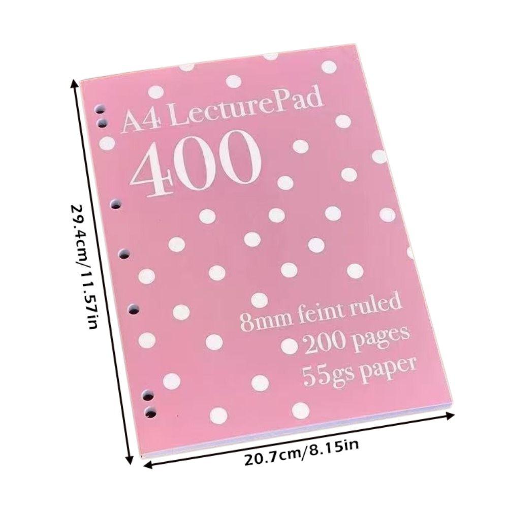 Colorful A4 Notebook Polka Dot Diary Journal Multi-functional Notepad  Back To School