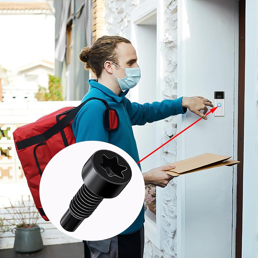 Versatile Doorbell Screw Set 16Pcs Spare Screws for Various Doorbell Models Reliable Doorbell Screw Kits Simple Installs