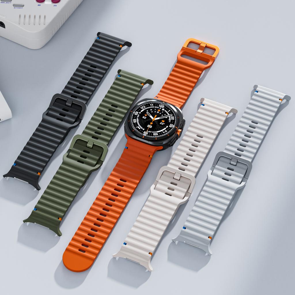 Band for Samsung Galaxy Watch 8 Strap Silicone Bracelet correa Galaxy Watch ultra 47mm 7 6/6 Classic/5 pro/4 44mm 40mm 43mm 46mm