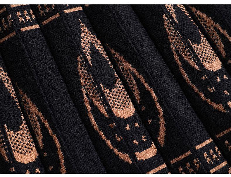 Женские трикотажные длинные юбки плиссированные женские весенние зимние осенние винтажные с высокой талией одежда Faldas