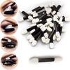 50 PCS Cosmetic Disposable Eyeliner Stick Eyeshadow Brush Double Foam Head Sponge Applicator